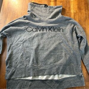 Calvin Klein Gray Cowl Neck Sweater